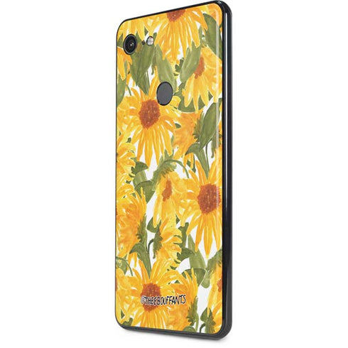 Bouffants and Broken Hearts Sunflowers Google Pixel 3 XL Skin